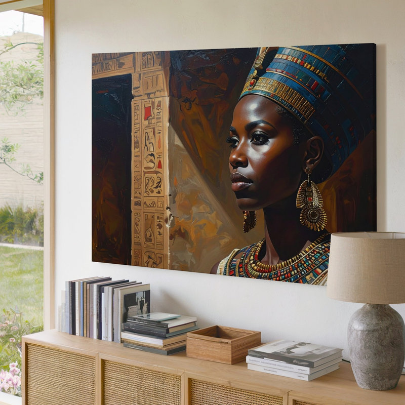 Art mural sur toile, reine égyptienne Canvashyper, H 9 po x l 12 po