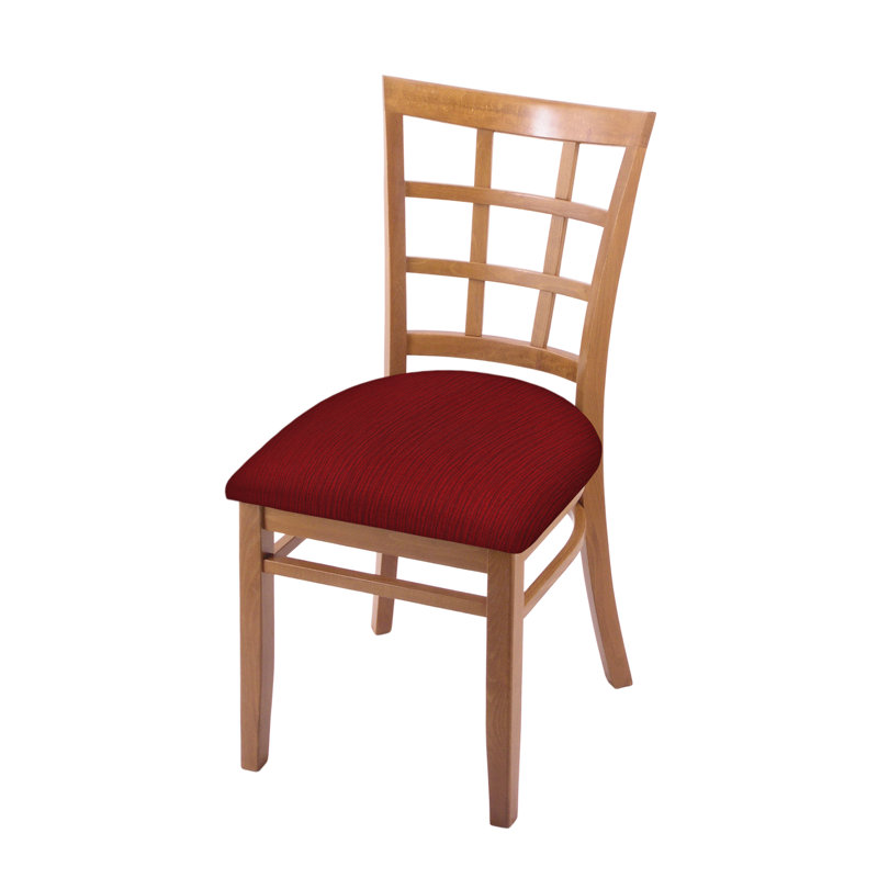 Hampton 18'' H Upholstered Beech Side Chair, Medium, Graph Ruby