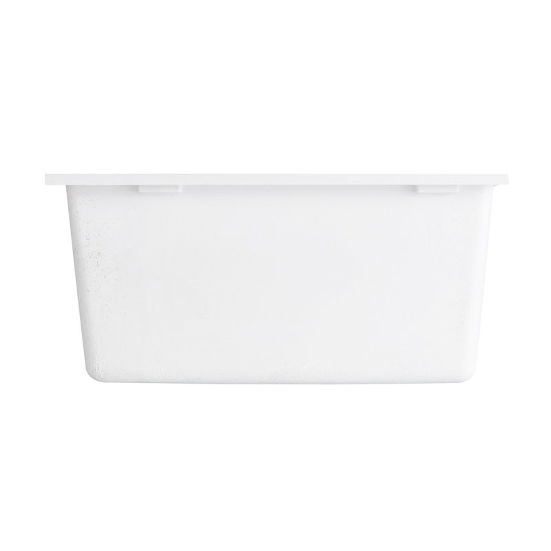 Holcomb 16" L Undermount Kitchen Sink, Cloud White