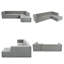 Canapé modulaire en chenille 112,2 po-385146421