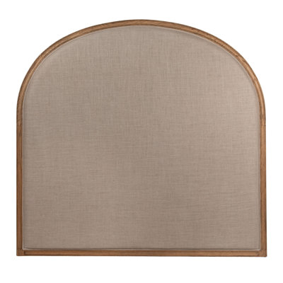 Oak & Linen Arch Headboard by Rowena Interiors