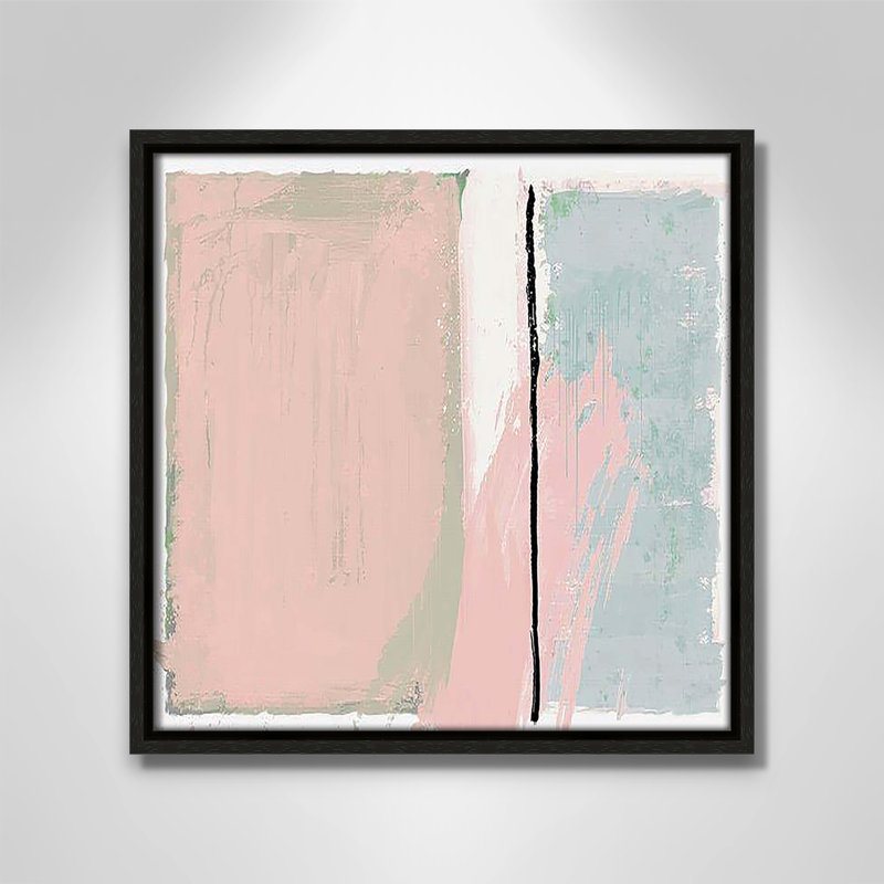 " Pastel Opulance ", 13.5" H x 13.5" W x 2" D, Espresso Floater Framed