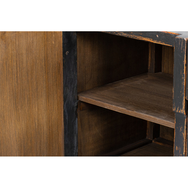 Aztec 80'' W Solid Wood Sideboard, Black