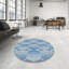 Tapis bleu/blanc cassé à motif-486482881