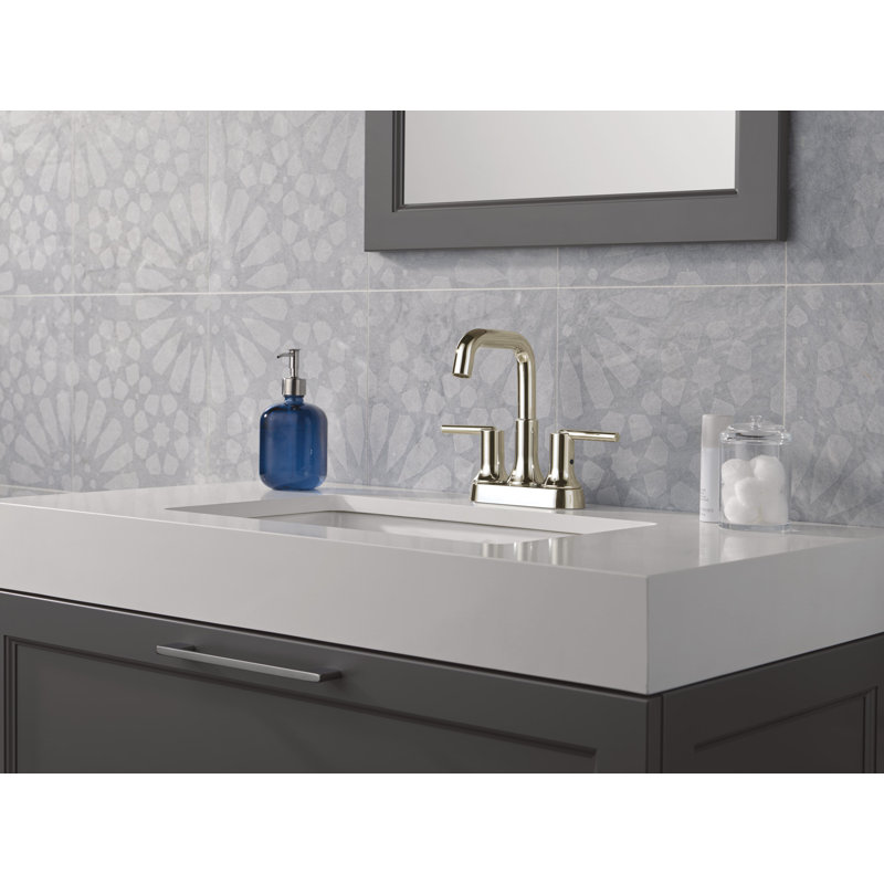 Centerset Bathroom Faucet, Polished Nickel