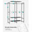 Alfonsina 95cm Industrial Pipe Clothing Rack-41117016