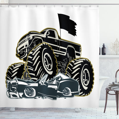 Griezmann Shower Curtain with Hooks Included