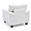 Chaise d'appoint chic et moderne en blanc-1360559782