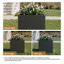 Boîte à fleurs rectangulaire en métal avec trous de drainage Dees-1397962091-1405510504