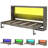 Twin Size Murphy Bed with LED Light, Foldable Wall Bed Cabinet, Space-Saving Hidden Bed,Brown-1574395902