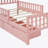 Twin Wood Platform Bed with Guardrails on Both Sides and Two Storage Drawers-59393765