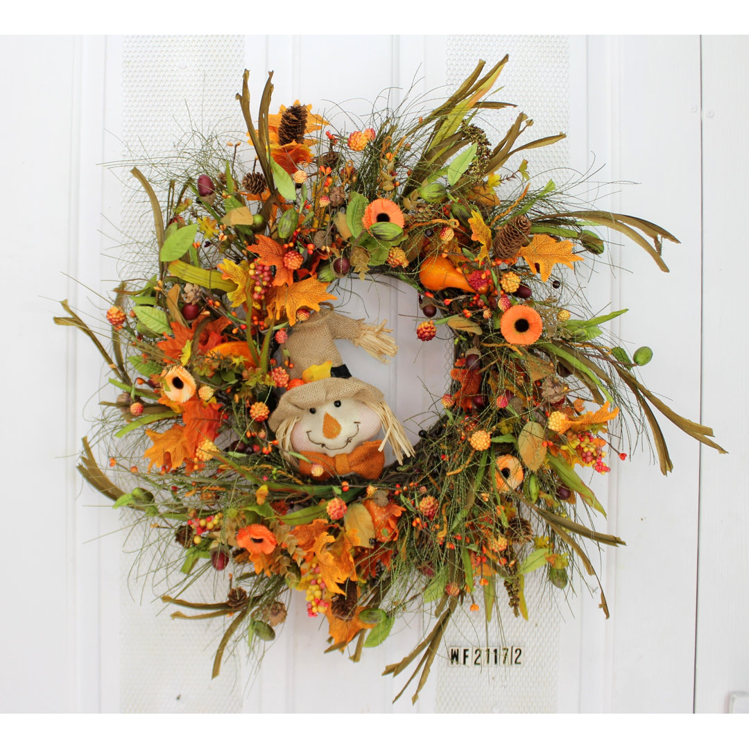 Handcrafted Faux Mixed Assortment Foam 24'' Wreath Primrue