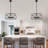 20" 5-Light Dimmable Durm Chandelier with Adjustable Height-1278635718