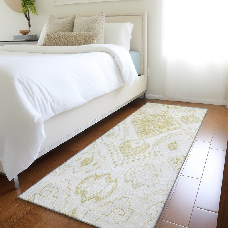 Mahaney Washable Moroccan Polyester Rug, Runner 2'3" x 7'6"