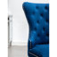 De 2 chaises en velours bleu, apparence élégante et chaises en bois massif avec garniture cloutée envoûtante