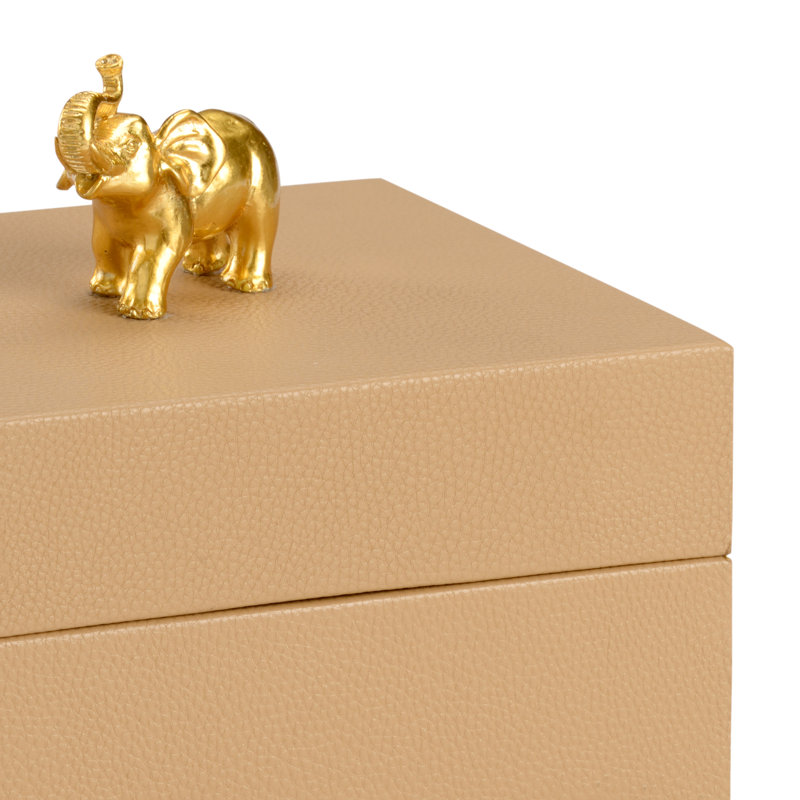 Pam Cain Decorative Box, Tan