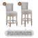 Classic Upholstered 26"-30" Bar Stools With Wooden Frame And Nailhead Trim