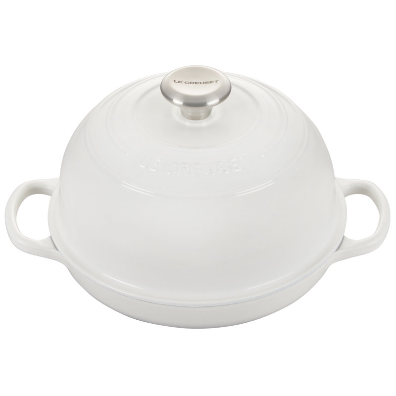 Le Creuset Signature Enameled Cast Iron 1.75 Qt. Bread Oven with Lid, White