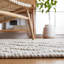 Tapis ivoire / gris tissé à la main Heitzman Southwestern-429510192