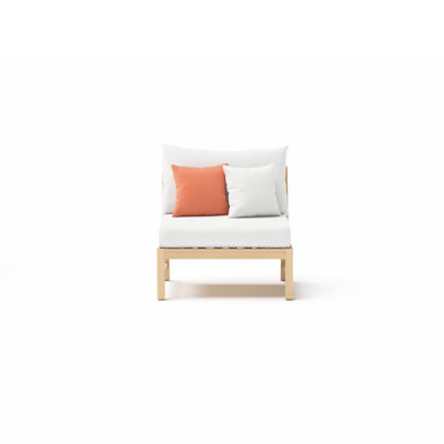 Chaise de patio Paulet avec coussins Sunbrella