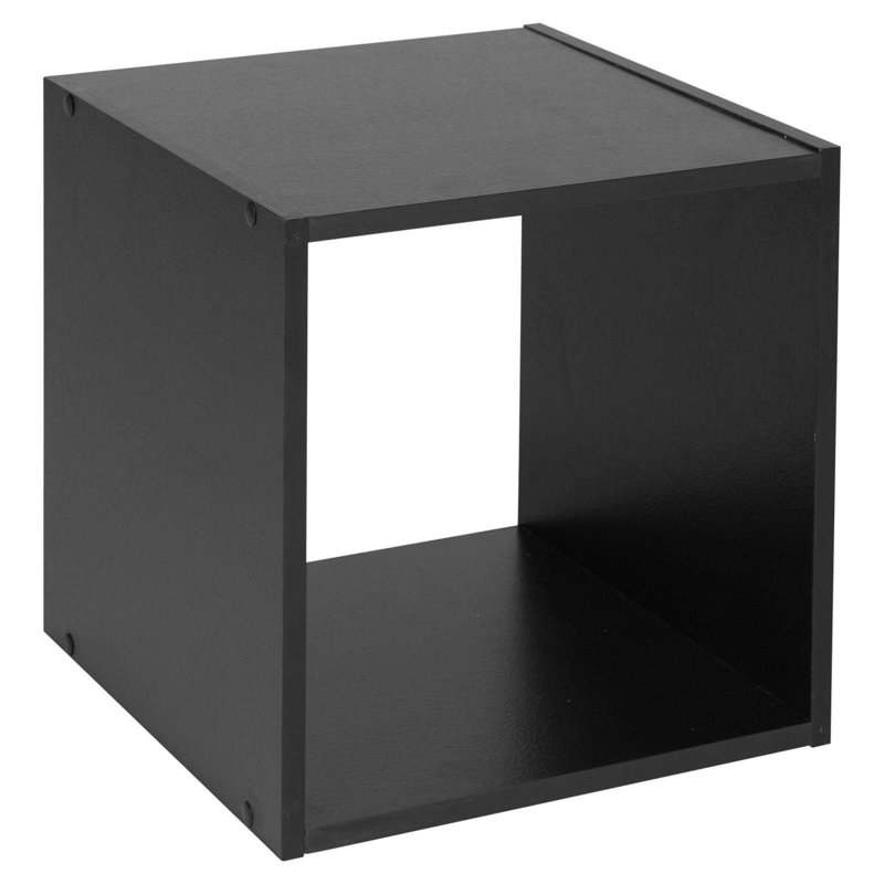 Swarna 30 cm H x 30 cm W Standard Bookcase, Black