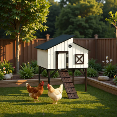 Pet House,Chicken Coop Hen House,Elevated Rabbit Hutch,Duck House,Sturdy Structure