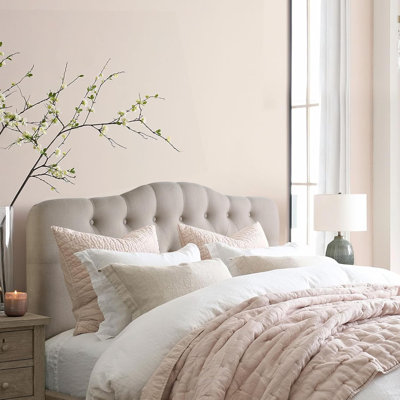 Linen Upholstered Headboard-Modern-Adjustable Height-Button Tufting by Winston Porter