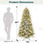 Arbre de Noël artificiel pré-éclairé enneigé-1382419631