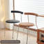 Chaise d'appoint moderne à dossier solide noir (ensemble de 2)-2122335199