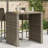 Vidaxl Garden Bar Table Grey-116118490-116118494