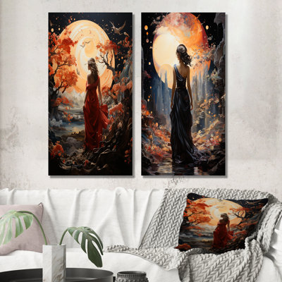 «Timeless Princess Myth Fantasy II», ensemble de 2 reproductions d'art mural fantaisistes