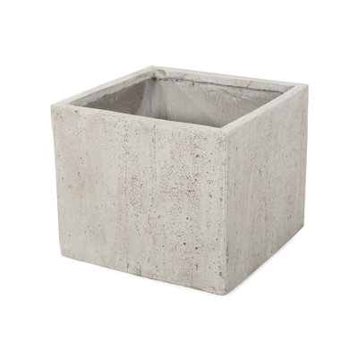 21.83"X21.83"X18.94" Lightweight Concrete Planter - Magnesium Oxide Enhance Your Garden Front Walkway 21.83In X 18.94In White No Assembly Required