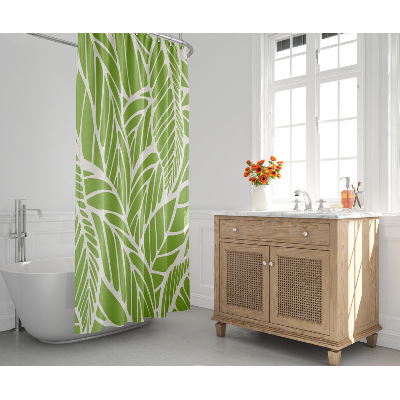 Rideau de douche Everly, Vert