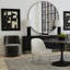 Fauteuil de chambre pivotant rembourré Brooks
