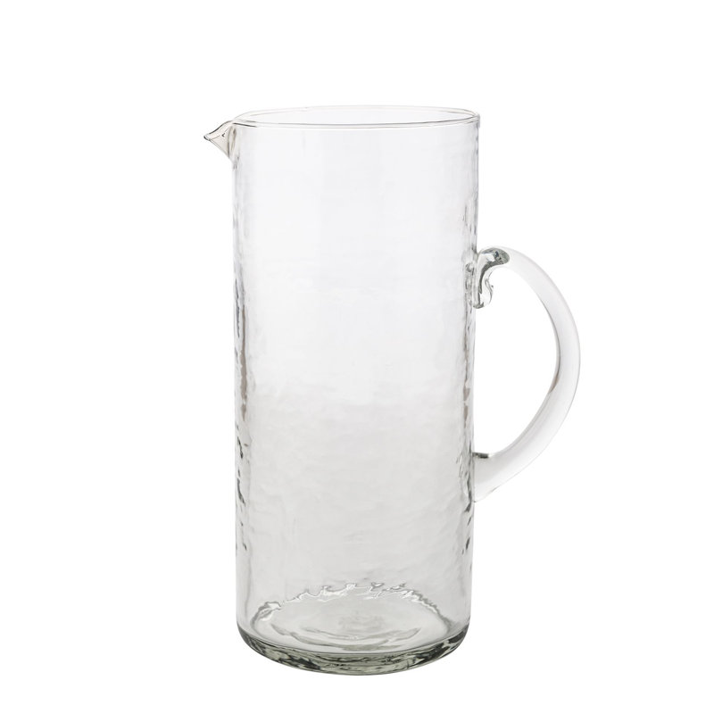 Hammered Style Glass Jug