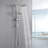 Wall Mounted Shower In Brushed Nickel With 6 Inch Rain Head And Handheld, Adjustable Water Flow Creating A Calming Environment-121245141