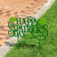 Piquet H 23,25 po en métal Happy St. Patrick's Day (KD)