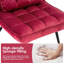 Fauteuil d'appoint moderne avec repose-pieds Solara-1471808001