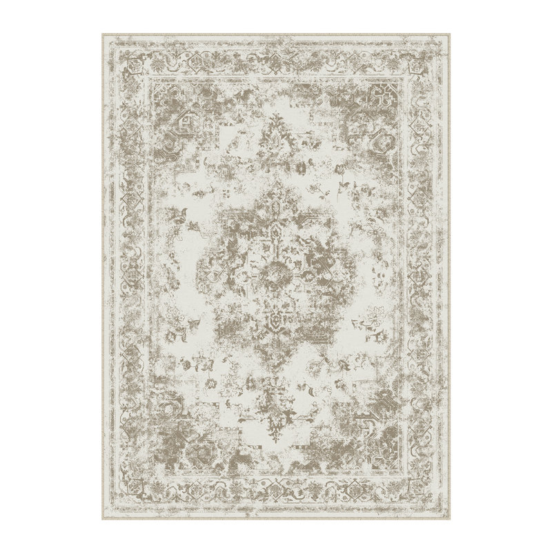 Cora Oriental Brown Area Rug, Rectangle 5' x 7'6", Brown