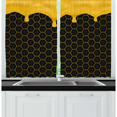 Geometric Kitchen Curtain