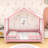 House Bed With Slats And Safety Railings-723540002-723540007