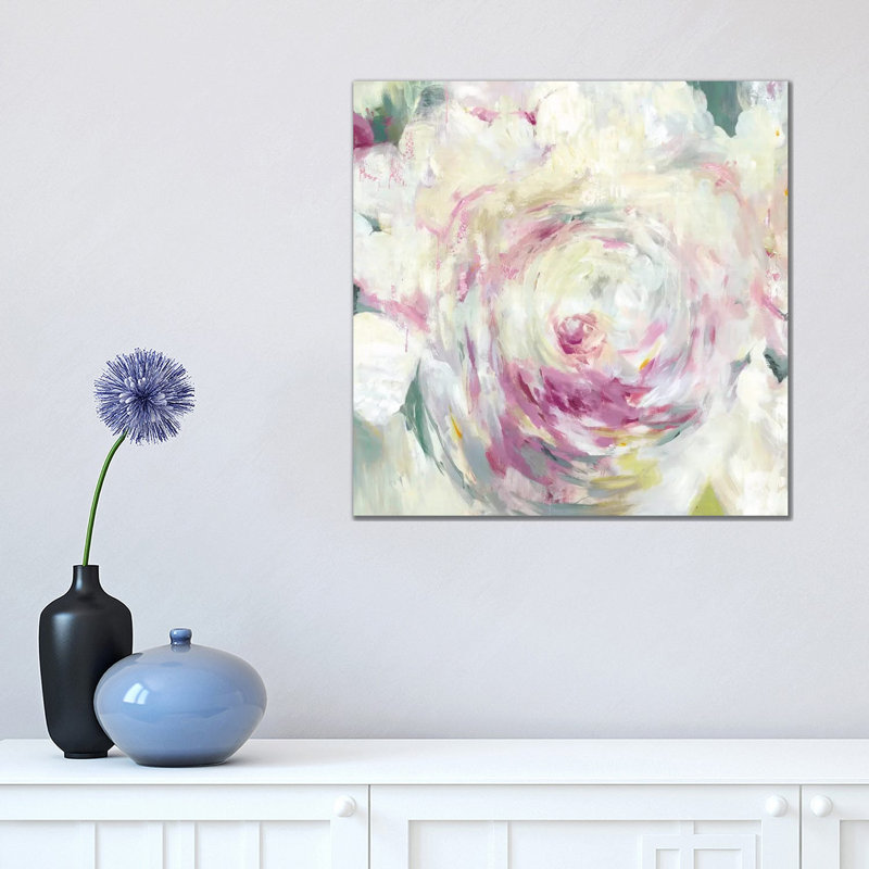 Shabby Peony I - Wrapped Canvas Painting, 45.72 cm H x 45.72 cm W x 1.91 cm D