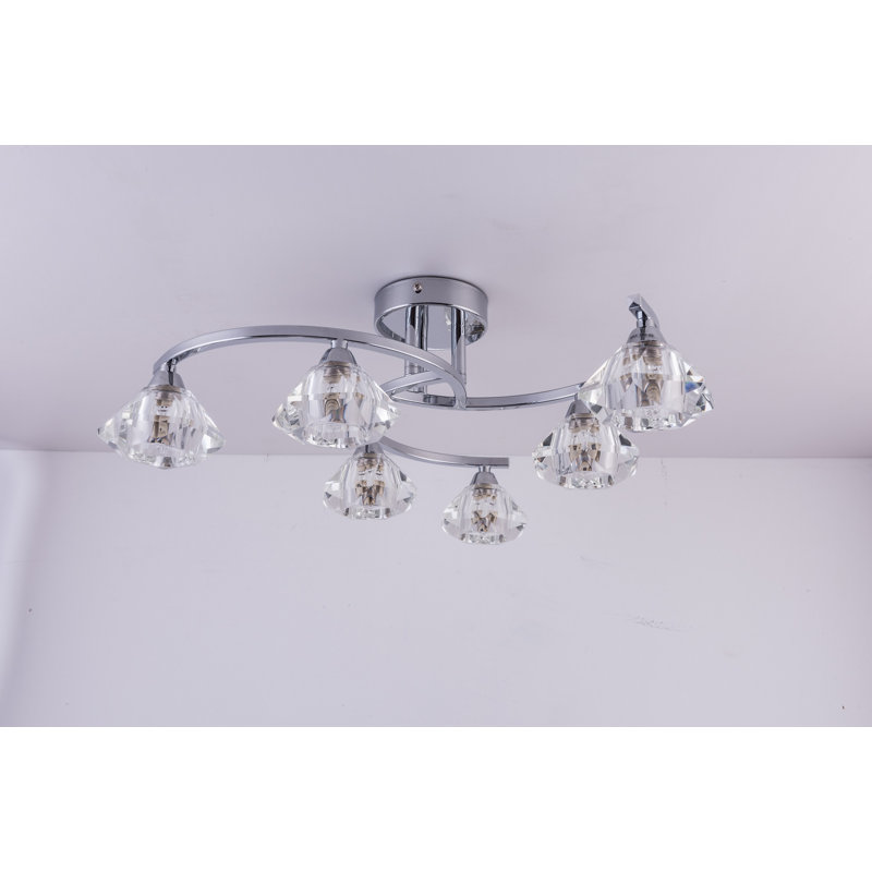 Johana Glass Flush Mount Light