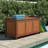 Loon Peak® Ermont 44.5'' W 65 Gallons Water Resistant Solid Wood Teak Deck Box in Natural
