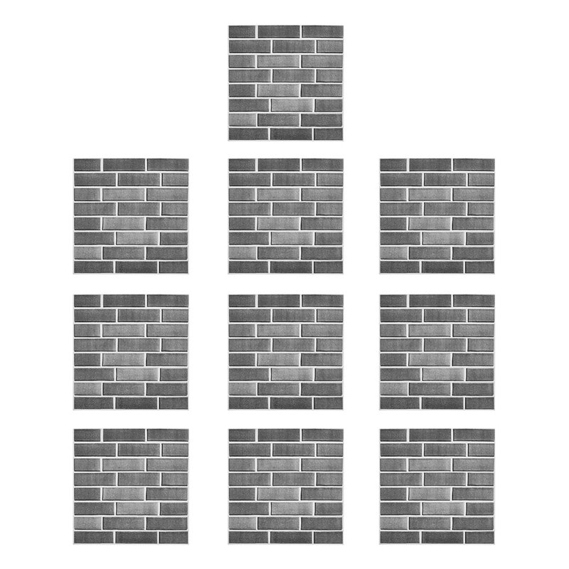 Wallpaper Tile, Dark Grey, 30cm L x 30cm W