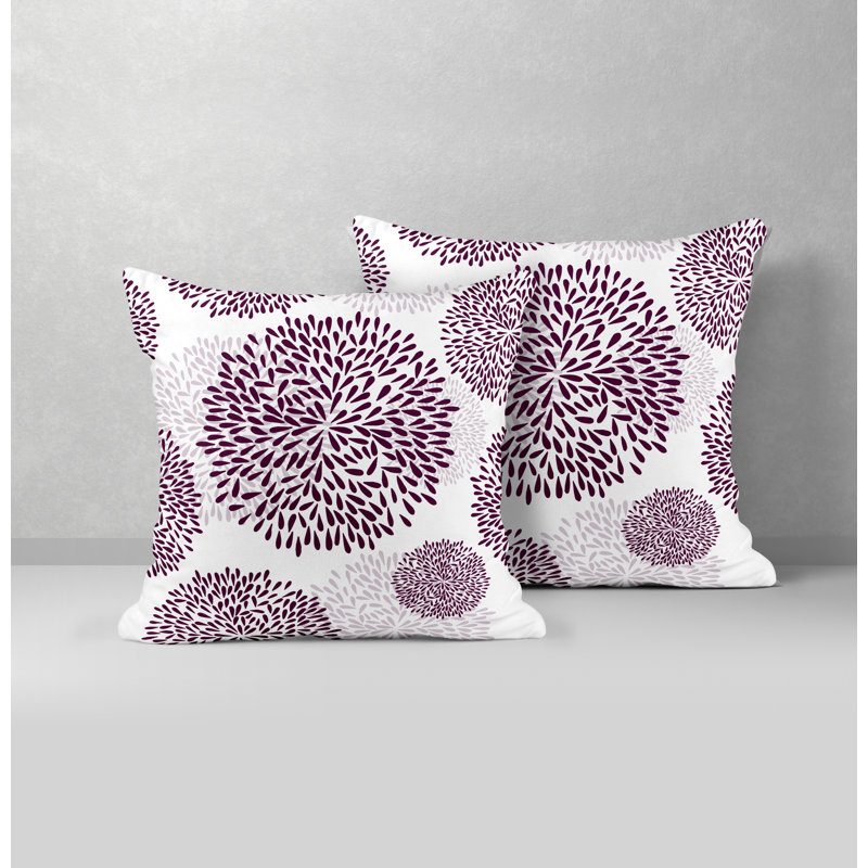 Coussin Confetti, L 17 po x H 17 po, Mauve