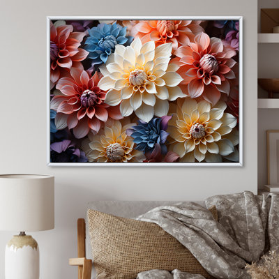 Effet de dahlia coloré et tranquillité - impression