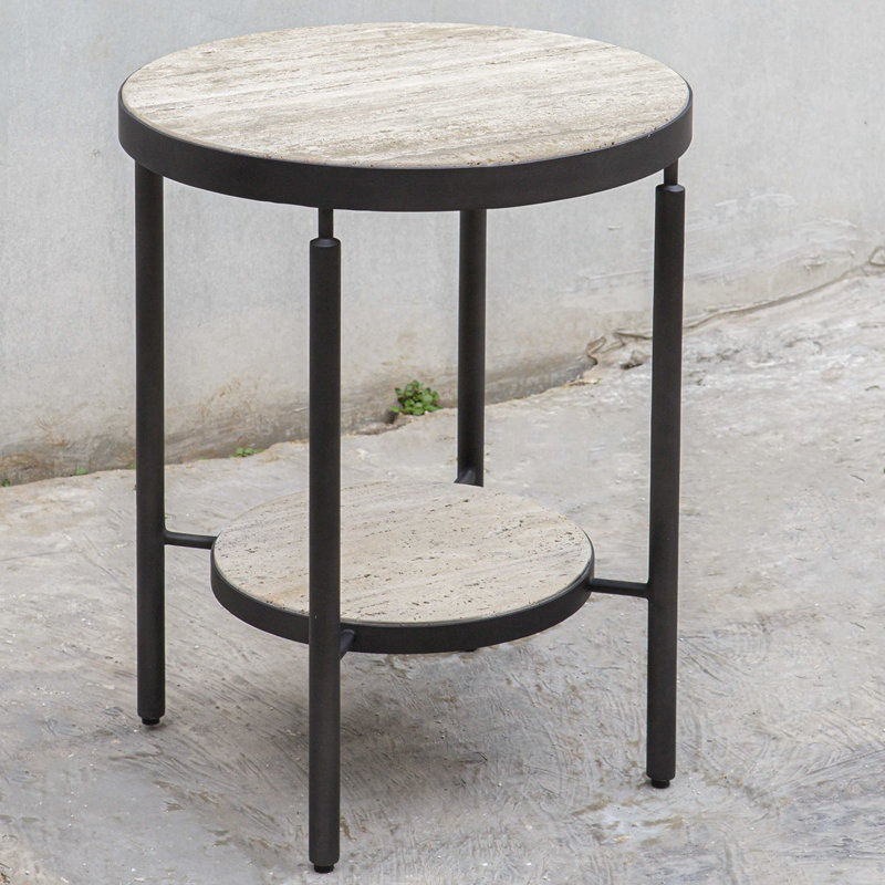 Irvington Stone Top End Table