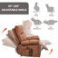 Fauteuil inclinable électrique à deux moteurs Leatherair-1605497738