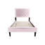 Lit simple en velours avec tête de lit réglable pour une position de sommeil personnalisée-1293279052